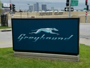 greyhound sign replacement