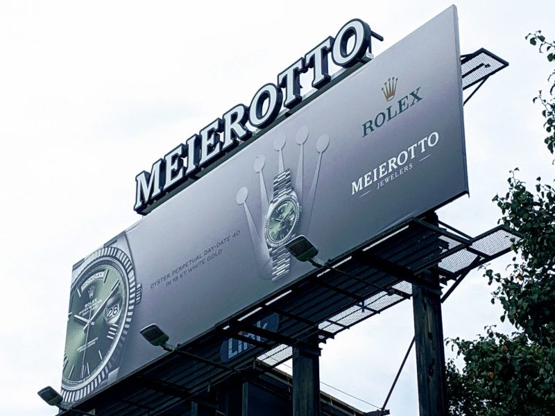 meierotto channel letters on billboard